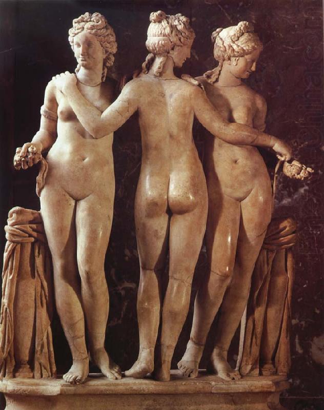 unknow artist The Three Graces oil painting picture